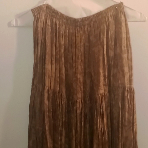 Howard Wolf full Length rayon skirt Size 8 - Picture 2 of 4